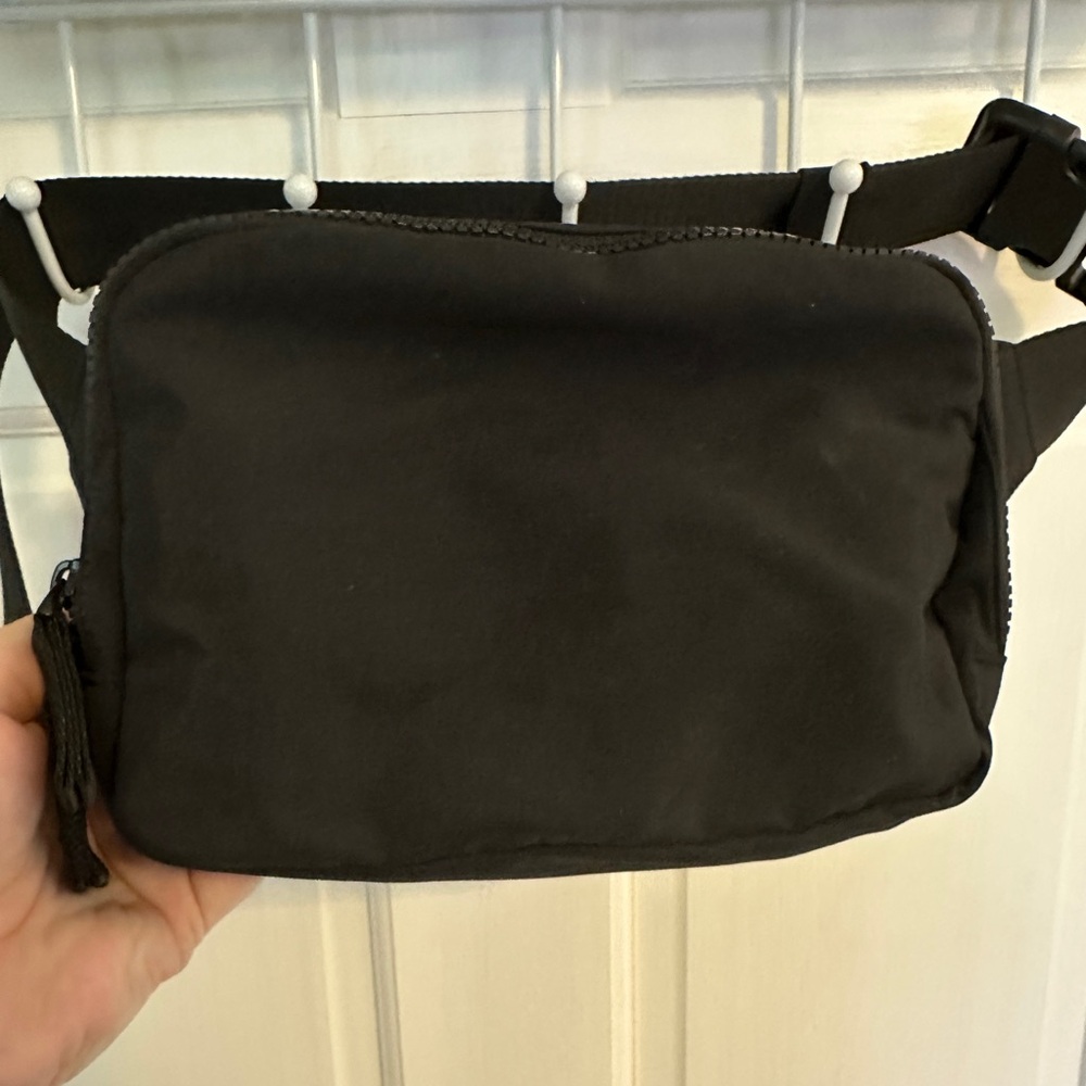 Iris and Rainbow Black Crossbody Bag
